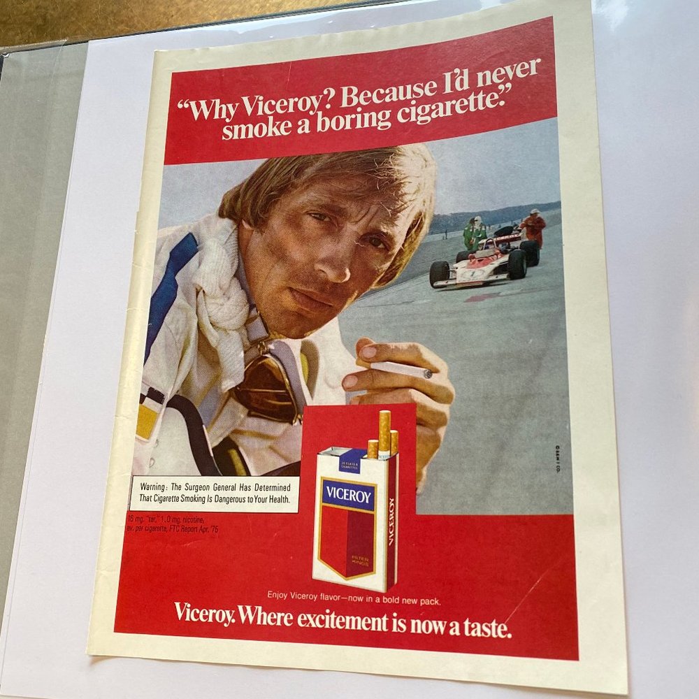Vintage 70s Sport Magazine Double Sided Ad Poster